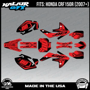 Kit Gráficos para Honda CRF150R (2007-2023) CRF 150R Unidad - RED-SHIFT - Imagen 1 de 4