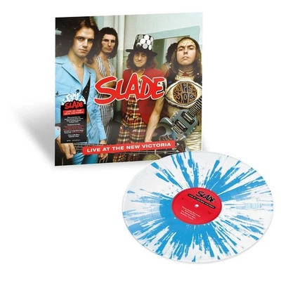 Slade Live At the New Victoria double LP vinyl Europe BMG 2024 Clear with blue - Image 1 of 3