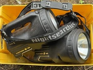 2x Nightsearcher Panther HD Professional Rechargeable Flashlight Torch Flashlamp - Picture 1 of 13