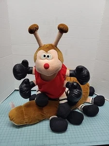 TL Toys Boxing Caterpillar Centipede Plush 45" Stuffed Vintage 4 Arms + 20 Legs - Picture 1 of 9