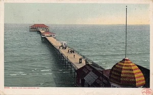 Ocean PIer Old Orchard Maine 1907 Phostint postcard - Picture 1 of 2