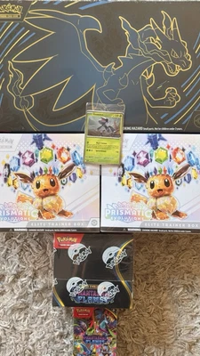 Pokemon mega evolution sets + Prismatic ETBs - Image 1 of 2
