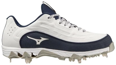 Women's Mizuno 9-Spike Swift 8 Metal Softball Cleats White/Black