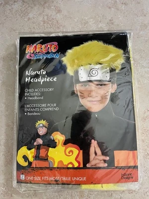 DIADEMA NINJA NARUTO ANIME NIÑOS CON PELO DISFRAZ HALLOWEEN FW90950N Foto 1 de 2