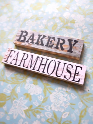 МИНИАТЮРНАЯ табличка знак пекарня фермерский дом масштаб 1:12 1:6 кукольный домик - Изображение 1 из 2