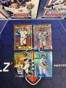 2025 Topps Chrome Aaron Judge 4 Card Insert Lot New York Yankees - Picture 1 of 2