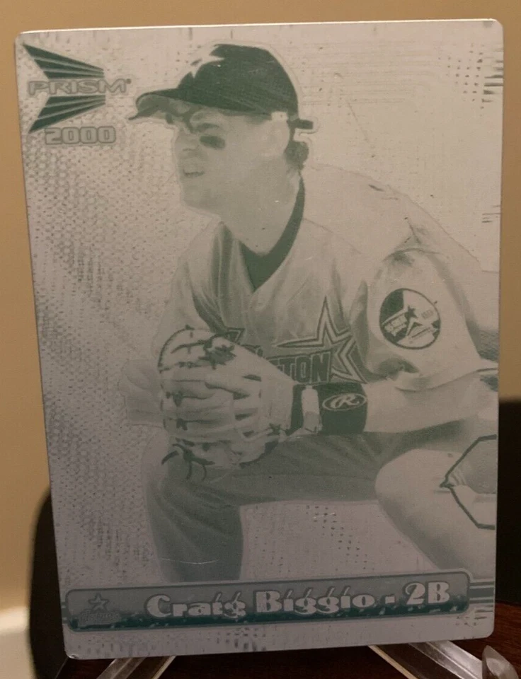 Craig Biggio - 2000 Pacific Prism Printing Press Plate - Houston Astros - Image 1 of 1
