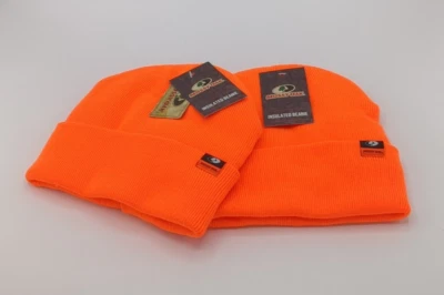 Lote de 2 Gorros Mossy Oak Blaze Naranja Aislados Sombrero de Caza Gorra Adulto Nuevo con Etiquetas Foto 1 de 2