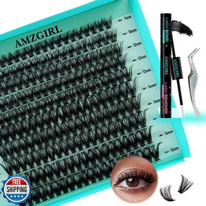 Kit de extensión de pestañas 200 piezas racimos de pestañas mezcla kit de extensión de pestañas con agua - Imagen 1 de 5