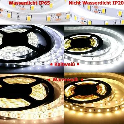 10m 20m SMD 2835 LED Stripe Streifen Band Lichtleiste Licht Warmweiß Kaltweiß  - Bild 1 von 4