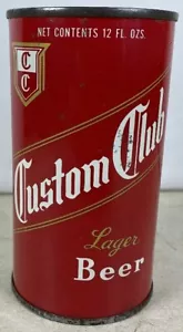 Vintage 1950's Flat Top Custom Club Lager Beer Santa Rosa, CA - Picture 1 of 7