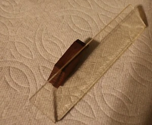 Glass Platen 1" x 3 3/8  for Abrasive Belt Machine. See Description. - Picture 1 of 2