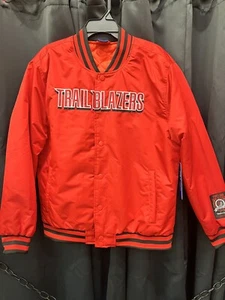 Portland Trail Blazers Varsity Jacket Red Size Men's Large - Picture 1 of 5