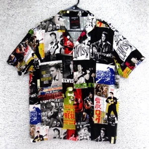Elvis Presley Forever 21 Button Shirt All Over Print AOP Limited Edition Men's S - Picture 1 of 7