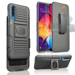Samsung Galaxy A50 / A50s / A30s Holster Belt Clip Case Hybrid Magnet Cover - Picture 1 of 8