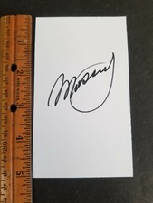 GOLFER MASSY KURAMOTO HAND SIGNED 3X5 CARD W/COA JSA AVAILABLE FREE S&H ND