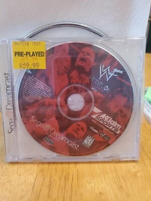 WWF Attitude Sega Dreamcast Disc Only Pro Cleaned No Manual - Image 1 of 4