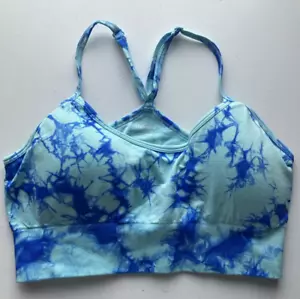 Bra Crop Top Sports Tank Yoga Soft Size Workout Cropped Women Padded Fitness Gym - Picture 1 of 7