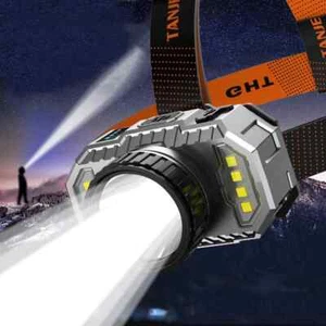 990000LM Lampada frontale LED ricaricabile USB faro zoom testa torcia torcia - Foto 1 di 12