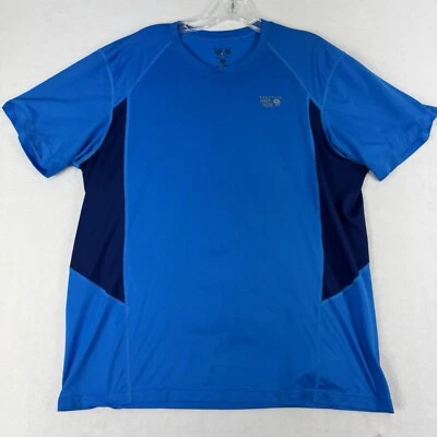 Camisa Mountain Hardwear Para Hombres XL Azul Manga Corta Activa Informal Senderismo Absorbente Foto 1 de 4