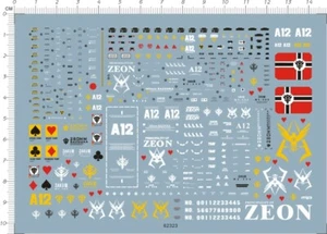 Kit Modelo Detail Up HG 1/144 CHAR S ZAKU Ver.2 GDM Calcomanía Deslizador de Agua - Imagen 1 de 1