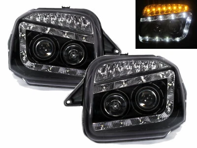 Jimny Wide Sierra 98-18 SUV Projector LED R8Look Headlight Black for SUZUKI RHD - Image 1 of 4