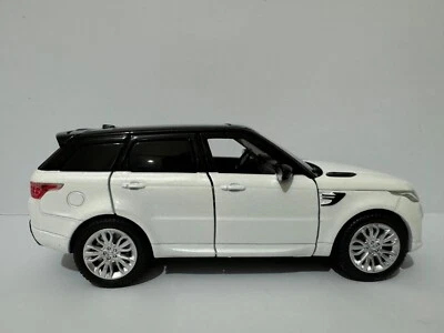 Bianco Range Rover Sport Nome Piastra Auto Nonno Boy Dad Compleanno Regalo Boxed - Immagine 1 di 4