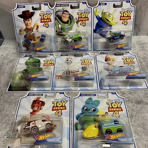 Hot Wheels Toy Story 4 Character Cars Wave 2 Complete Set of 8 - Picture 1 of 10