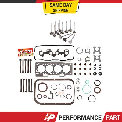 Juego completo de juntas válvulas de escape de admisión aptas para Toyota Tercel 87-94 1,5 L SOHC 3E 3EE Foto 1 de 4
