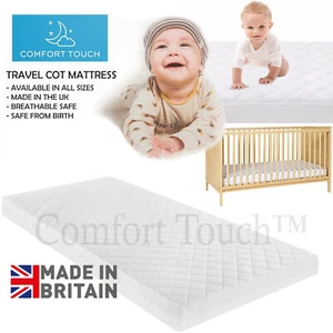 Cot Bed Mattress Toddler Baby- Breathable, Quilted & Thick - All UK Cot Sizes - Picture 1 of 9