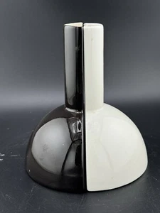 Michael Lax MCM Iroquois Oil and Vinegar China Set Black & White No Stoppers - Picture 1 of 9