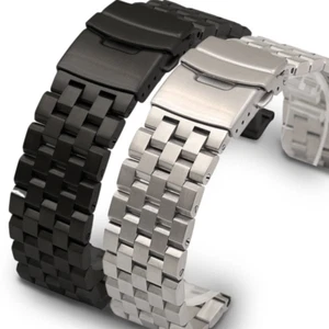 Hochwertige Edelstahl Uhrenarmbänder Herren Metallarmband 18 20 22 24 26 mm - Bild 1 von 10