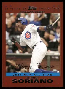 Alfonso Soriano 2007 Topps Updates & Highlights #UH263 Copper #/56 45620 - Picture 1 of 2