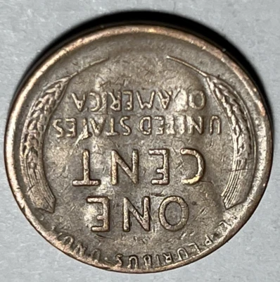 1946S Lincoln Wheat Penny Errors Large Die Clash Reverse Missing T Obverse - Image 1 of 4