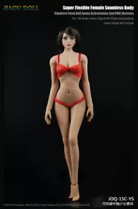 Figura de acción 1:6 JOQ-15C JIAOU DOLLFemale cuerpo piel bronceada busto mediano cuerpo de 12 - Imagen 1 de 12