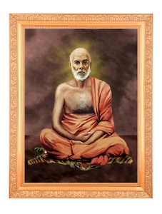 Sree Narayana Guru Digital Print Photo In Golden Artwork Frame 11 x 14 Inch) - Picture 1 of 4