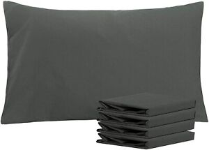 NTBAY 100% Brushed Microfiber Pillowcases Set of 4, Soft and Cozy, Wrinkle, Fade