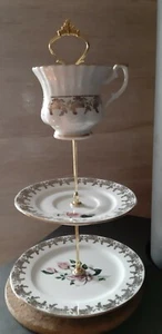 Porcelain Etagere. Tableware. Birthday Gift. Cake Plate. Plates.... - Picture 1 of 3