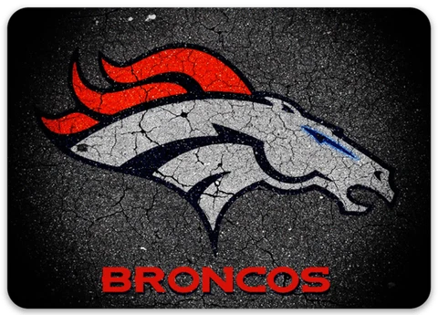 Denver Broncos with Bronco Type logo on Speckled background MAGNET Cover