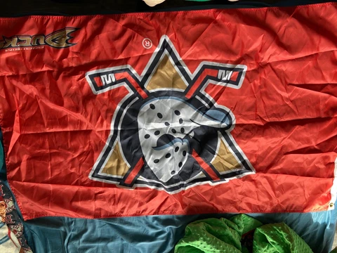 NHL anaheim ducks flag orange mighty ducks logo Cover