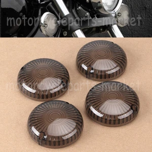 4Pcs Motorcycle Turn Signal Lens Smoke For Yamaha Royal Star XVZ1300A V-Star 650 - Picture 1 of 7