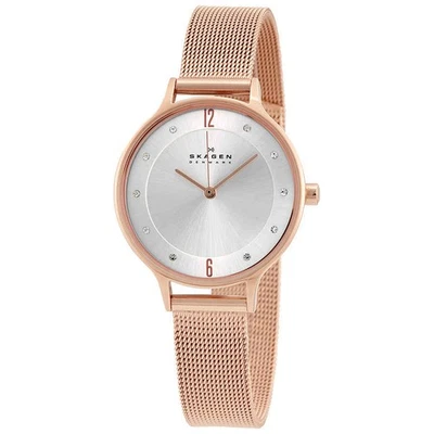 Skagen Anita Silver Dial Rose Gold-tone Ladies Watch SKW2151 - Image 1 of 4