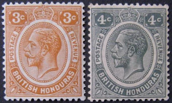 British Honduras 1929/33 3c & 4c, fine m/mint. Sg.129/130. Cat. £60. - Image 1 of 1