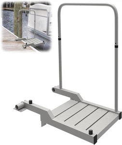 BOAT BOARDING PLATFORM WITH HANDRAIL DOCK EXTENSION STEP SAFETY BAR -NO HARDWARE - Bild 1 von 12