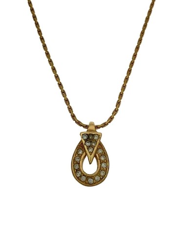 Collana Christian Dior GLD donna strass