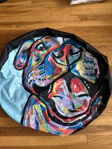 Jeep Spare Tire Cover Dog Pet, 30" diameter Artist Abstract Full Color - Foto 1 di 3