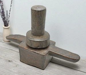 Antique Wooden Kitchenware Juicer Original Old Hand Carved - Picture 1 of 8