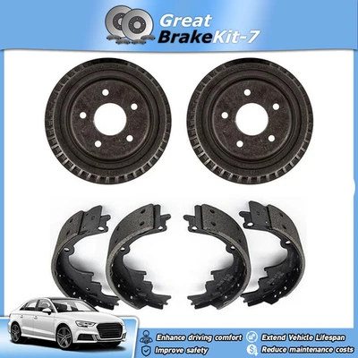 OE Rear Brake Drums Brake Shoes for 1992 1993 Chevrolet LLV S10 2.5L - Image 1 of 4