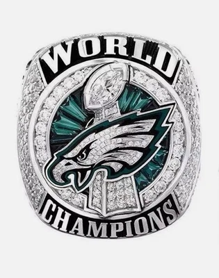 Anillo Jugador Más Valioso Nick Foles Philadelphia Eagles Super Bowl LIl Foto 1 de 3