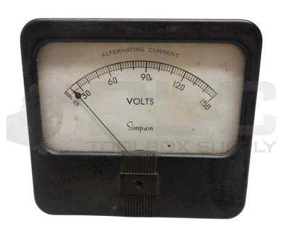 SIMPSON CORRIENTE ALTERNA 0-150V VOLTÍMETRO *LEER* Foto 1 de 3